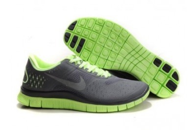 2013 Nike Free Run 4.0 V2 Mens Shoes Grey Green - Click Image to Close